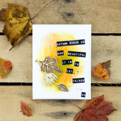 Autumn Shows Us How Beautiful It Is To Let Things Go Card by Taheerah Atchia