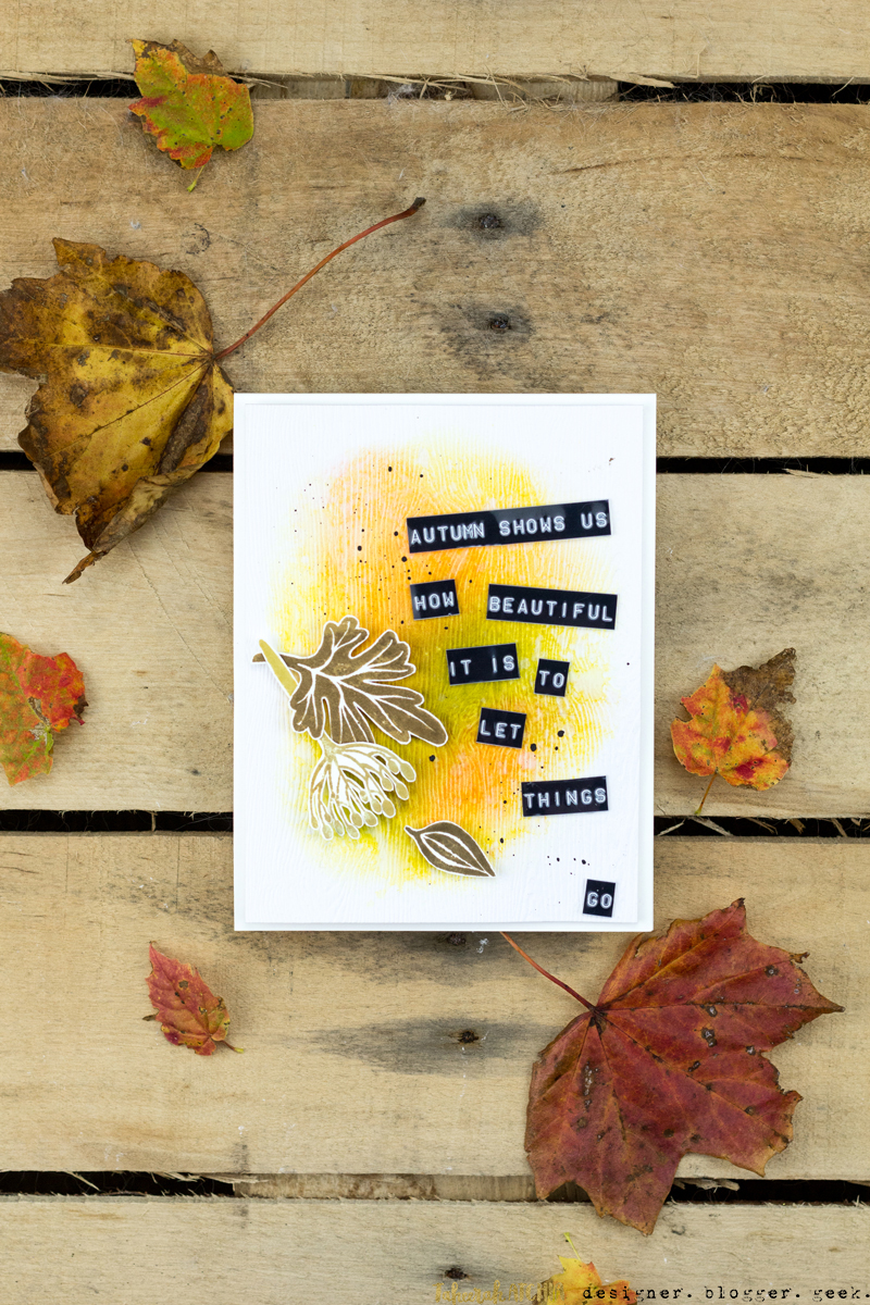 Autumn Shows Us How Beautiful It Is To Let Things Go Card by Taheerah Atchia
