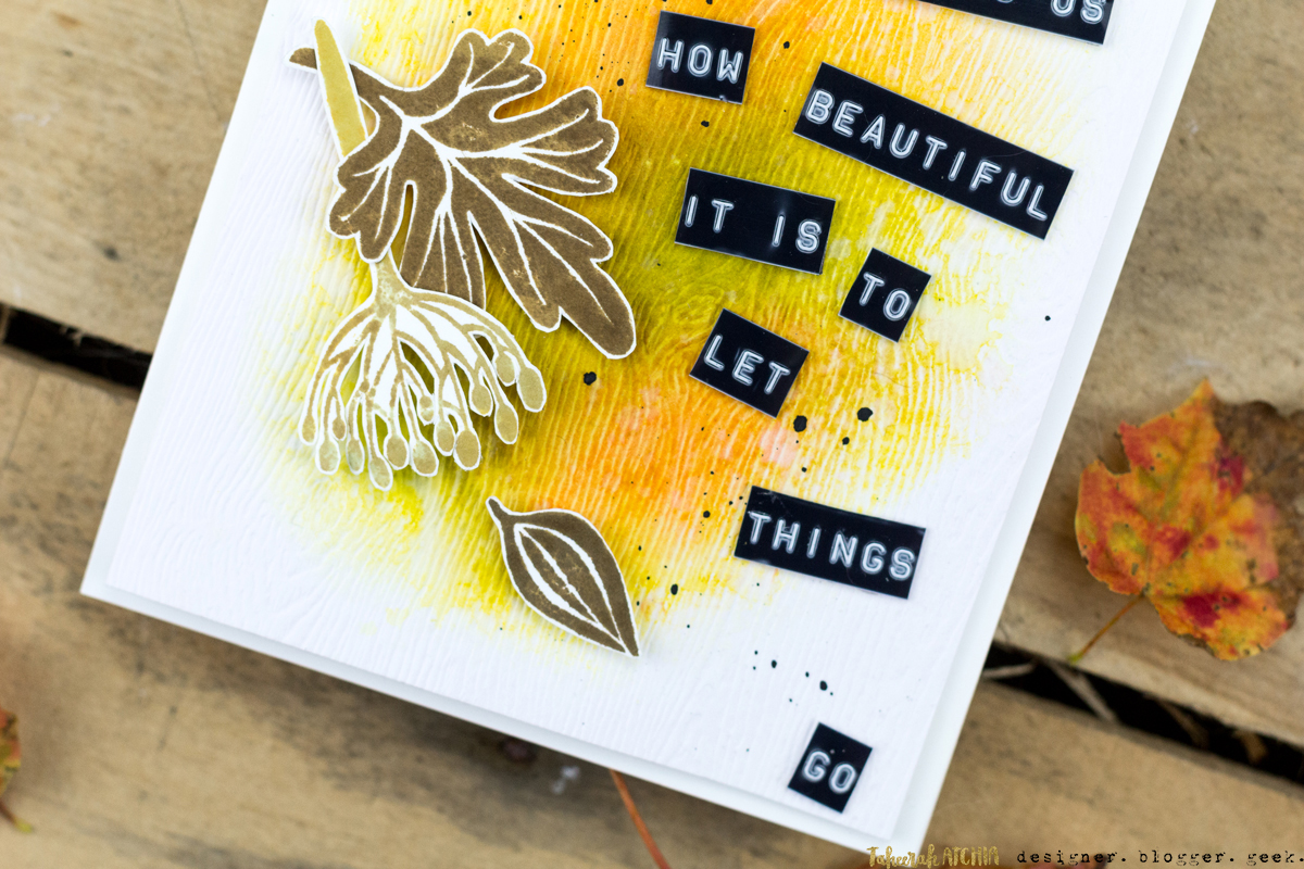 Autumn Shows Us How Beautiful It Is To Let Things Go Card by Taheerah Atchia