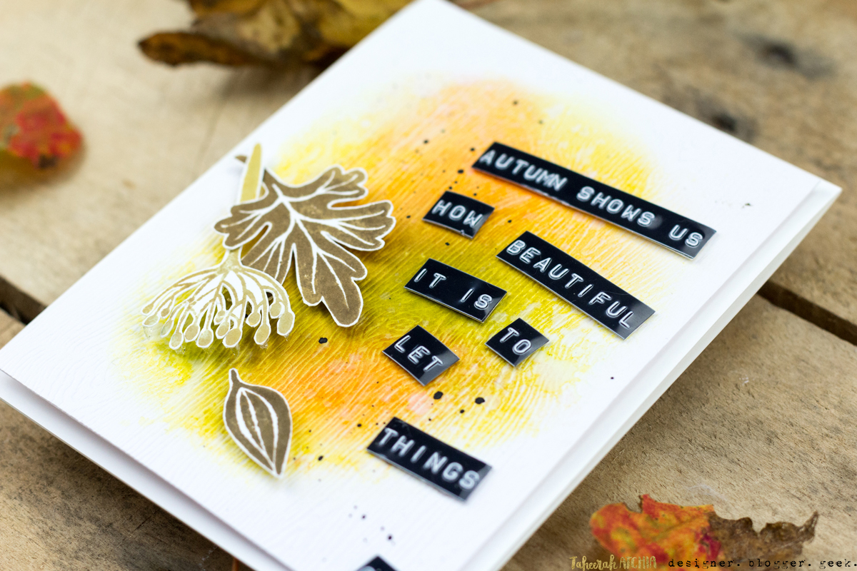 Autumn Shows Us How Beautiful It Is To Let Things Go Card by Taheerah Atchia