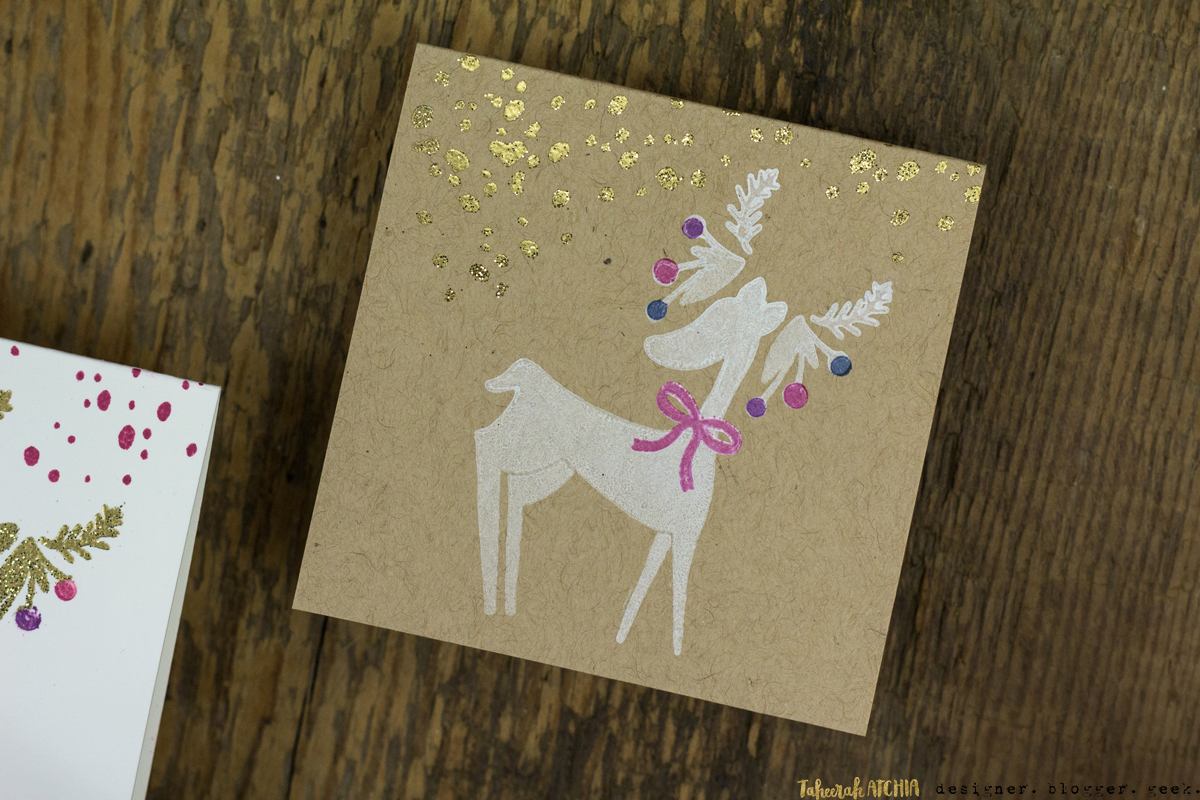 Mini Reindeer Christmas Cards by Taheerah Atchia