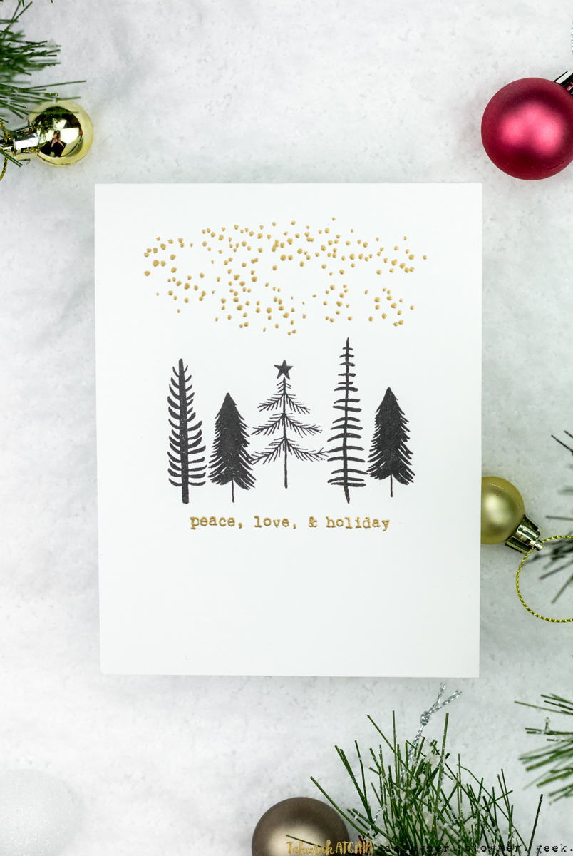 Peace, Love, & Holiday Christmas Card by Taheerah Atchia