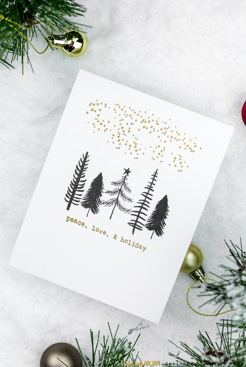 Peace, Love, & Holiday Christmas Card by Taheerah Atchia