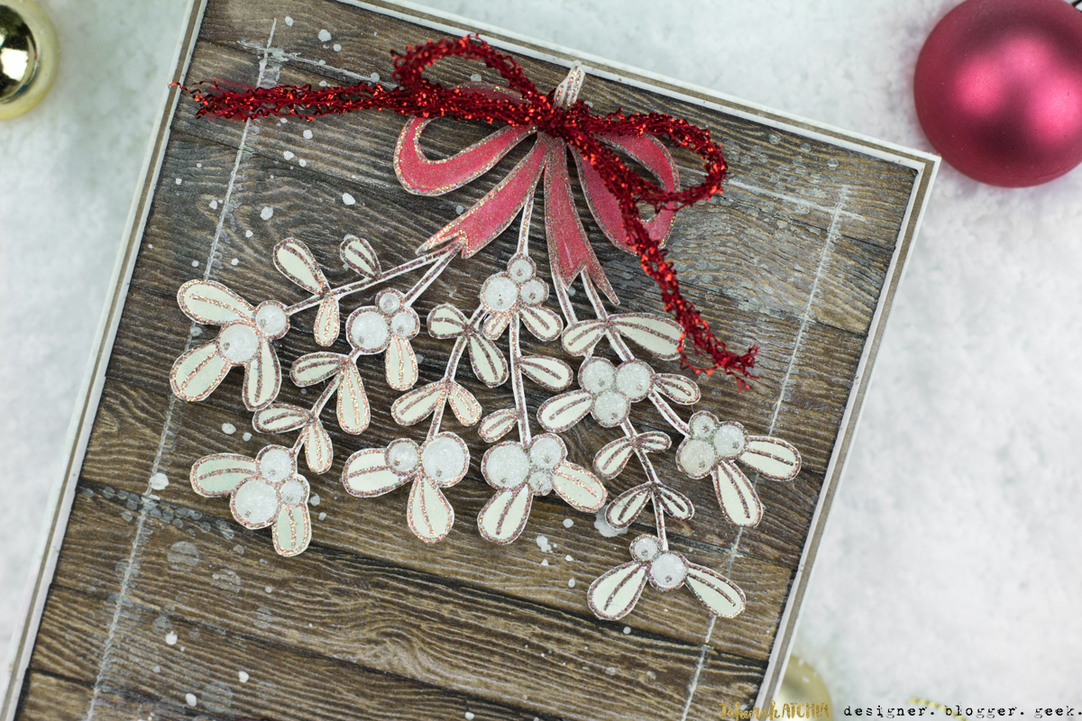 'Tis The Season Mistletoe Christmas Card by Taheerah Atchia