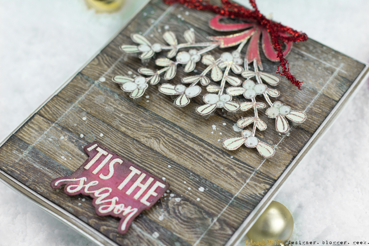 'Tis The Season Mistletoe Christmas Card by Taheerah Atchia