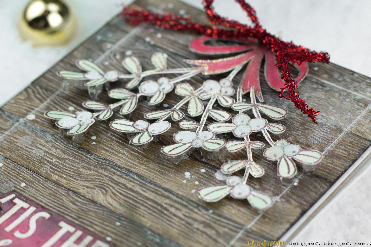 'Tis The Season Mistletoe Christmas Card by Taheerah Atchia