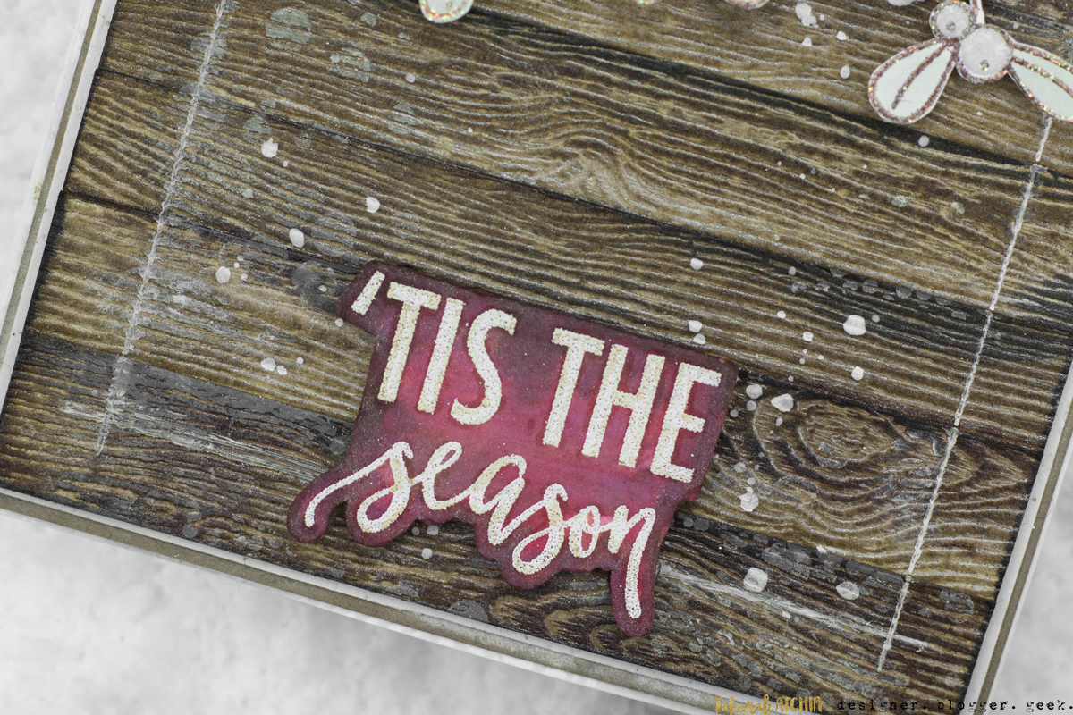 'Tis The Season Mistletoe Christmas Card by Taheerah Atchia