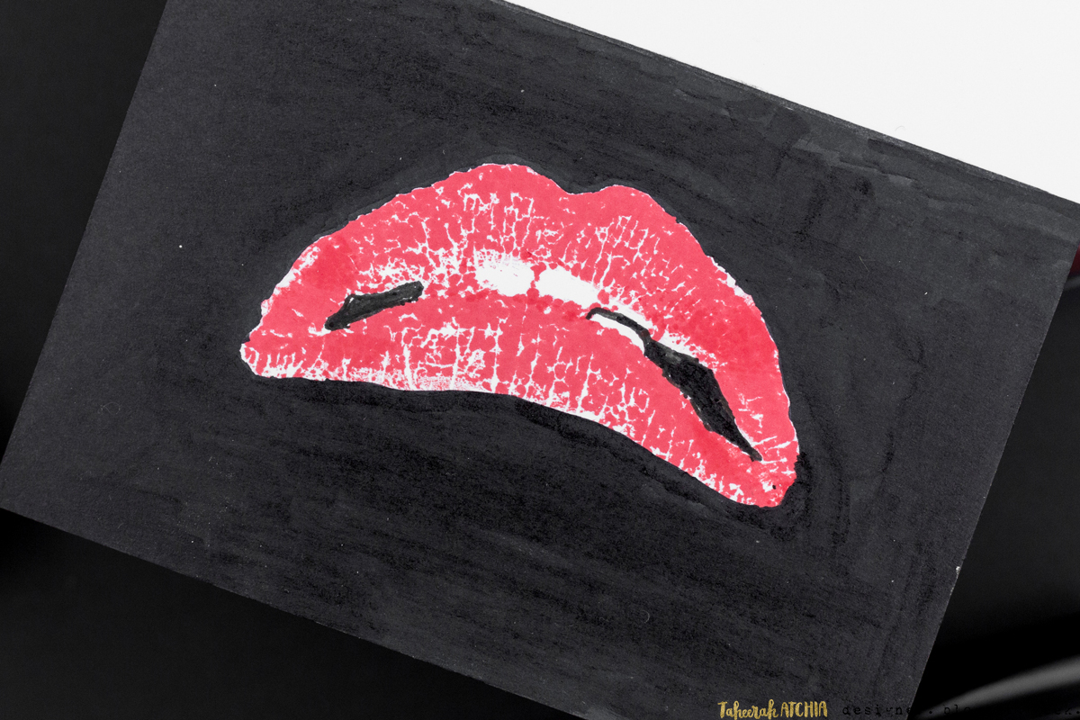 I Hate You The Least Rocky Horror Lips Card by Taheerah Atchia