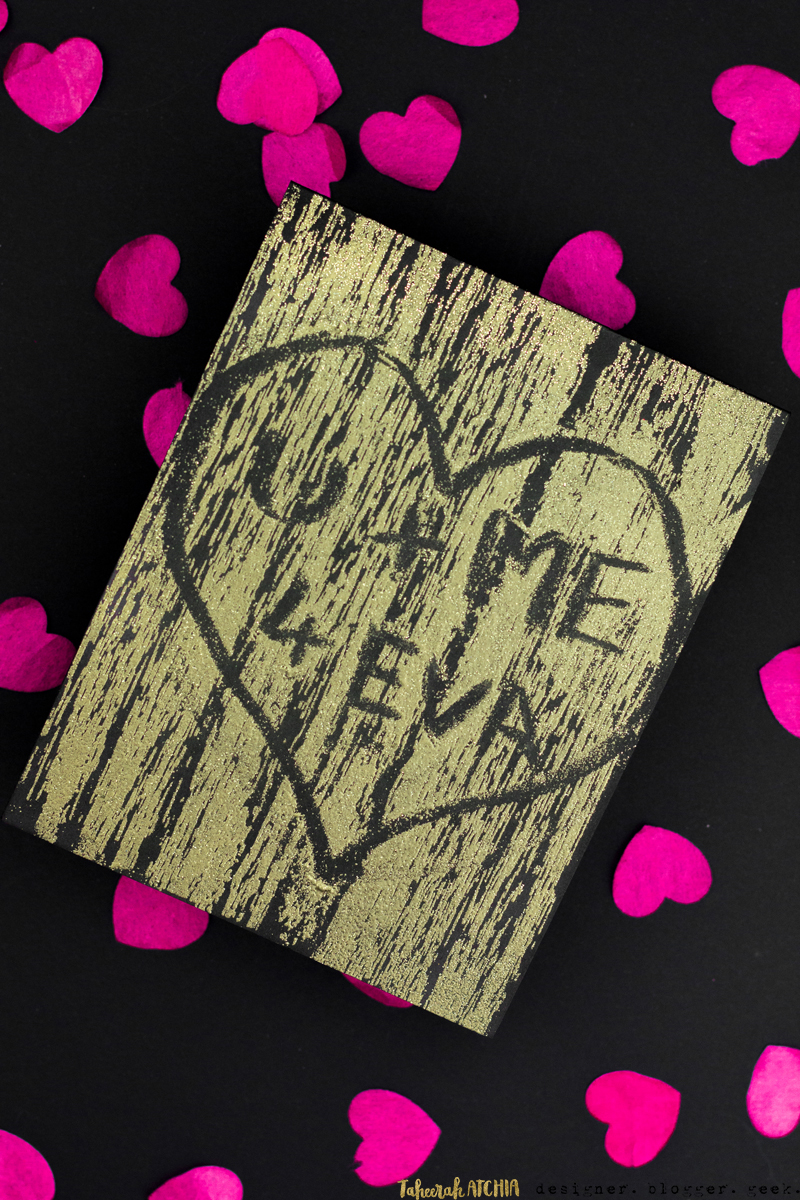 U + Me 4 Eva Carved Tree Card by Taheerah Atchia