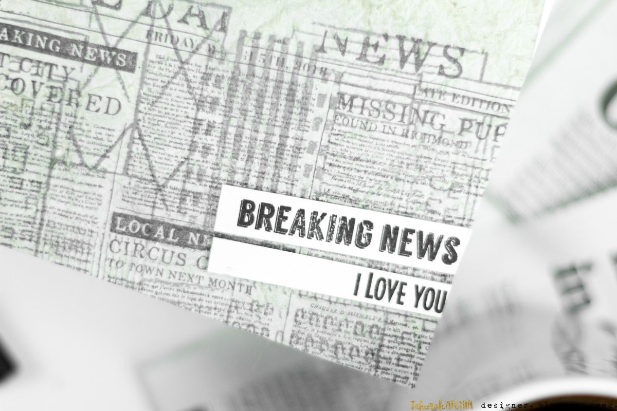 Breaking News - I Love You Newspaper Card by Taheerah Atchia