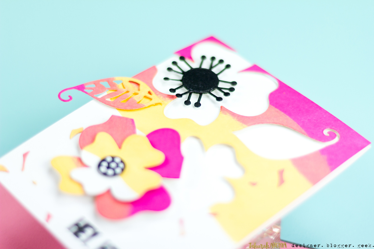 Hey Hi Hello Flowers Card by Taheerah Atchia