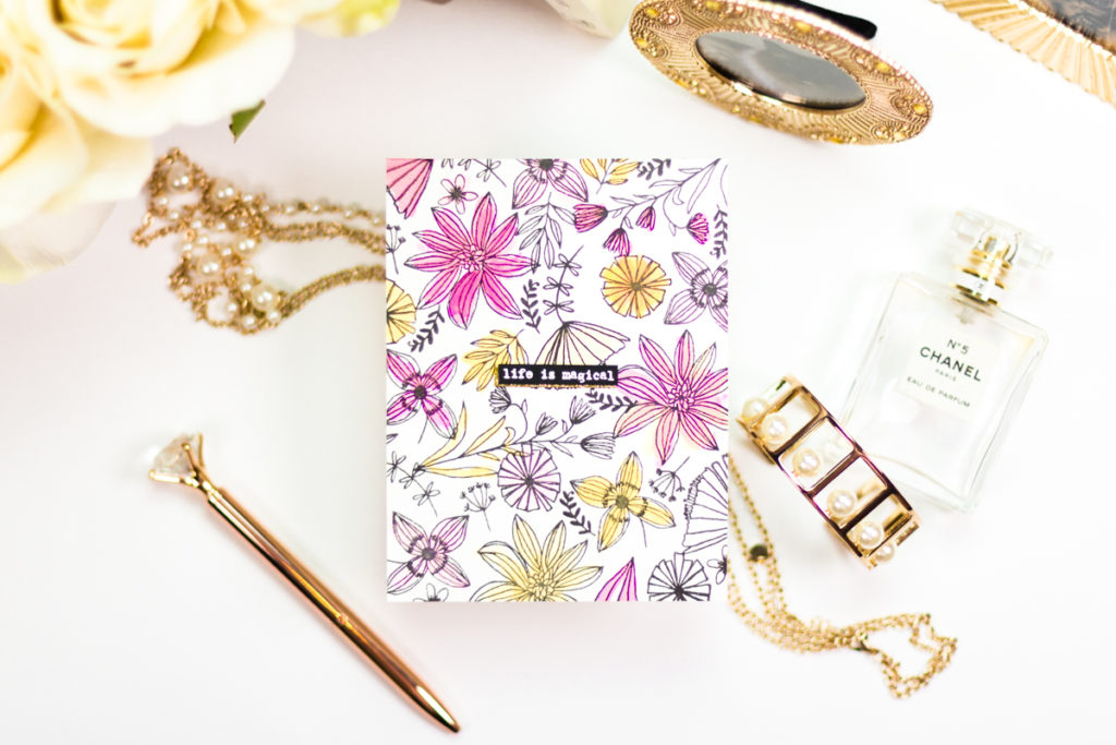 Life is Magical Floral Card by Taheerah Atchia