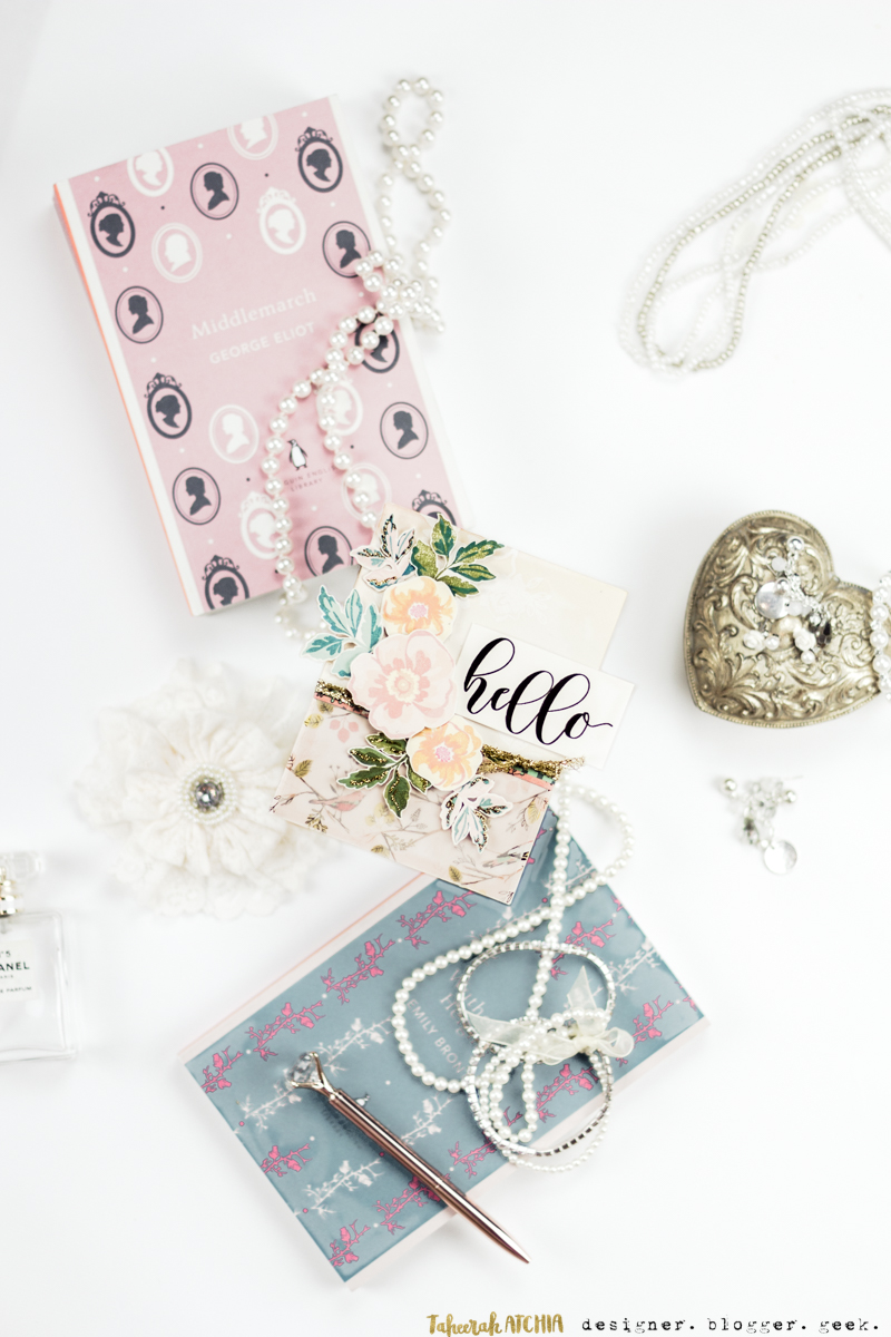 Vintage Floral Hello Card by Taheerah Atchia