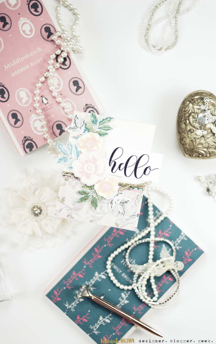 Vintage Floral Hello Card by Taheerah Atchia