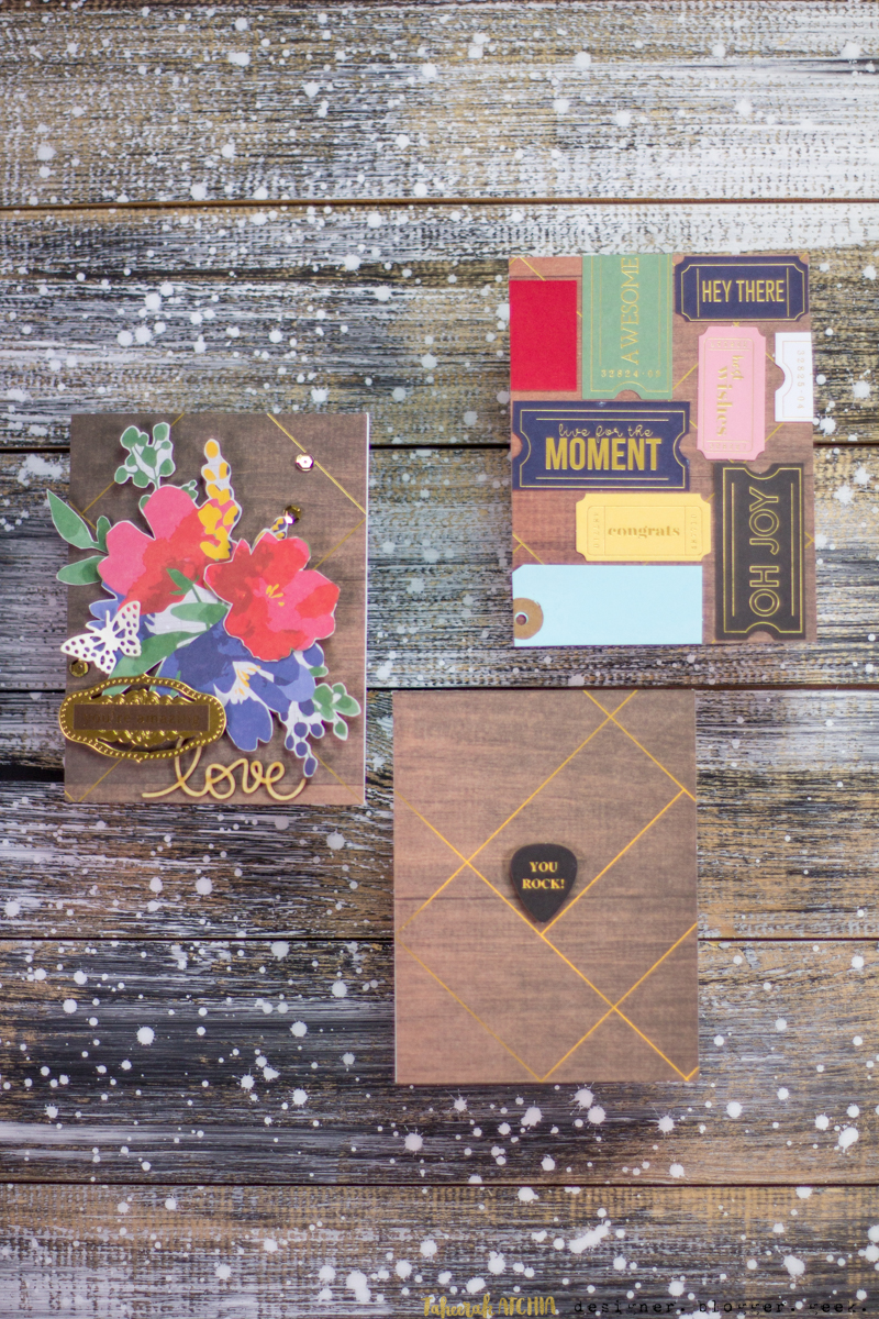 Spellbinders May Card Kit of The Month Cards by Taheerah Atchia