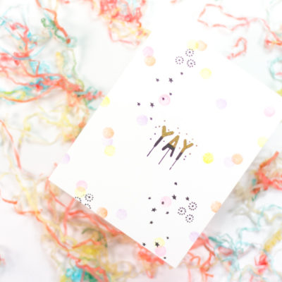 Yay Confetti Card by Taheerah Atchia