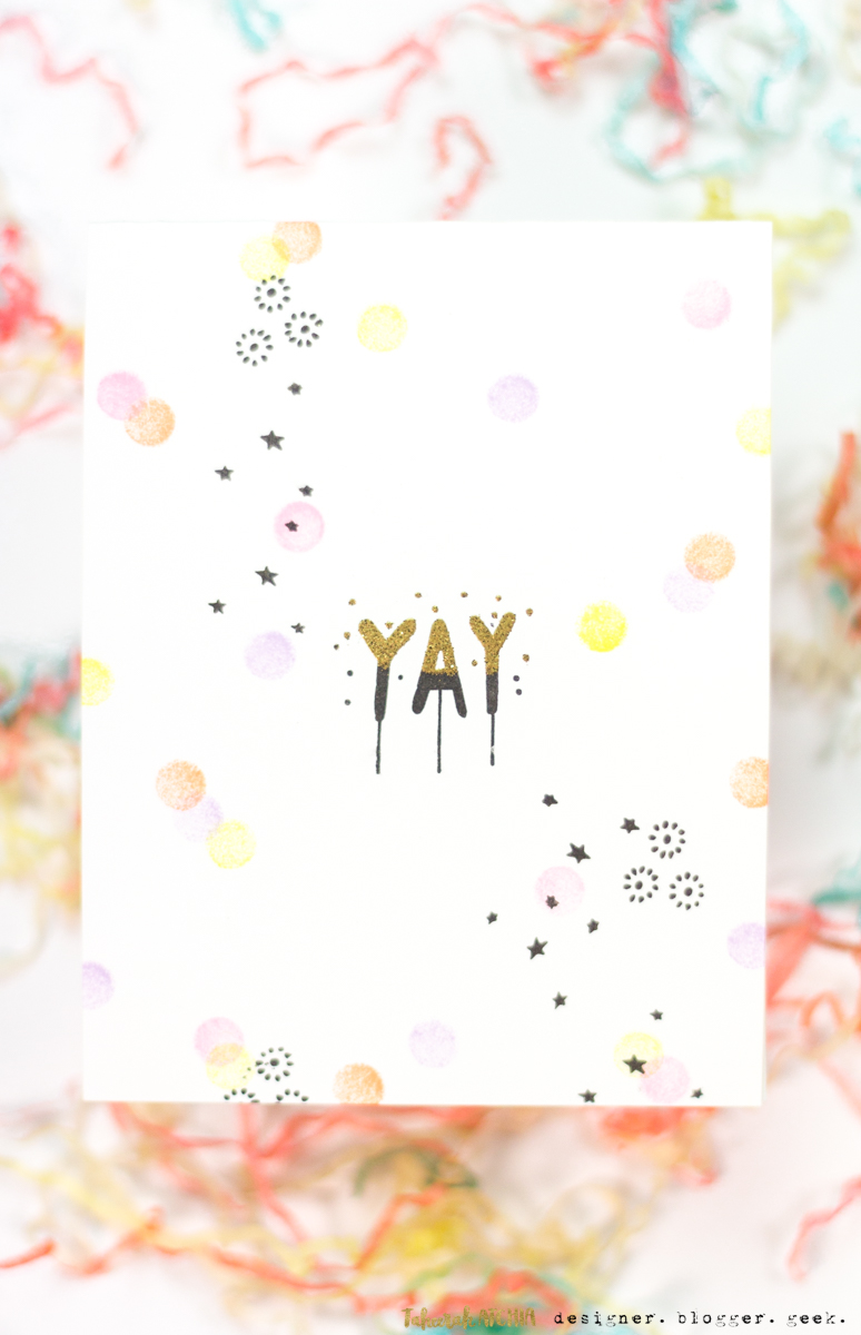 Yay Confetti Card by Taheerah Atchia